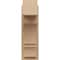 Ekena Millwork 7 1/2-in W x 12-in D x 24-in H Balboa Block Rough Cedar Woodgrain TimberThane Outlooker, Primed Tan OUTUR075X12X24BOA44RCPR - alternate 3